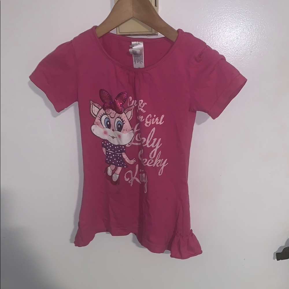 Palomino Kids by C&A Pink Kids Graphic T-Shirt cat